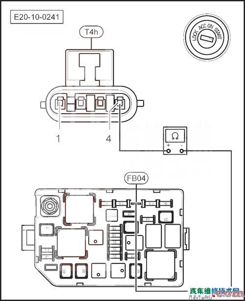 jk406c点火开关接线图-启动开关接线图  第9张