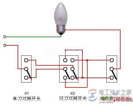 电饼铛四脚开关接线图-按钮开关4个点的接线图  第14张