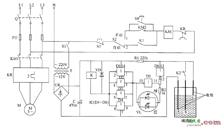 液位自动控制器电路图四  第1张