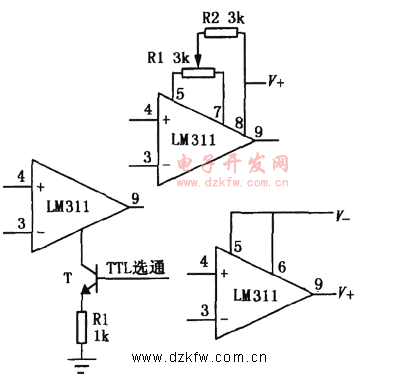 单电压比较器电路图  第1张