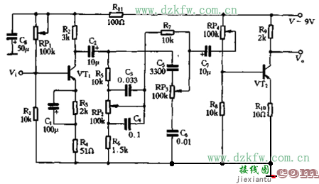 八款模拟电路设计原理图详解，最简单音调电路图大全  第4张