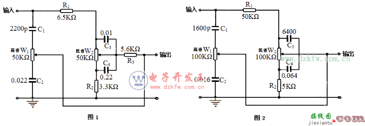 八款模拟电路设计原理图详解，最简单音调电路图大全  第3张