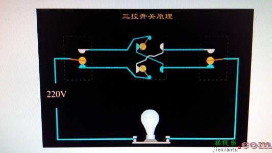 4控开关控制4灯接线图-一个开关控制一个灯图  第6张