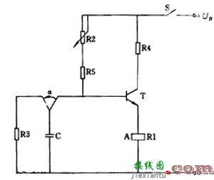 三极管电路的延迟吸合的继电器电路图  第1张