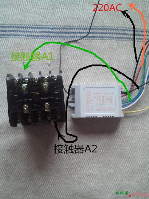 220v双电容电机接线图-220v电灯普通接线图  第7张