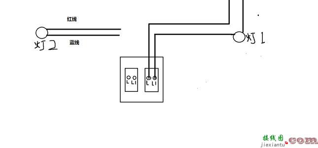 老式灯绳开关接线图-家庭灯线开关的线路图  第4张