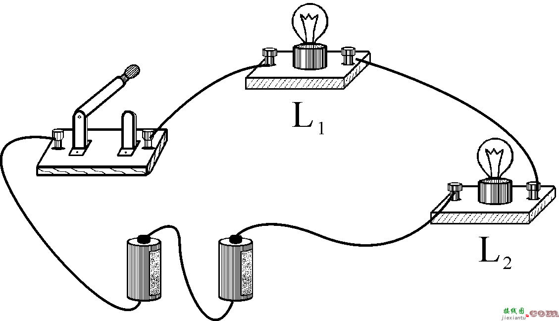 两个灯泡串联接线图-220v灯泡串联接线图  第6张