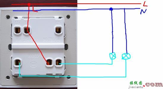 家庭照明电路图接线法-灯线开关怎么接线图  第2张