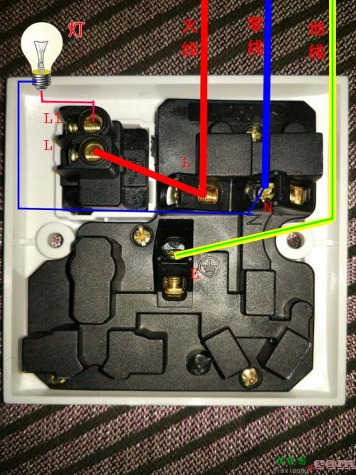 家用电灯单开关接线图-220v家用开关接线图  第10张