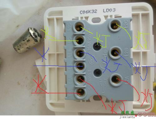 单开双控开关接线图解-220v电灯双控开关接线图  第9张