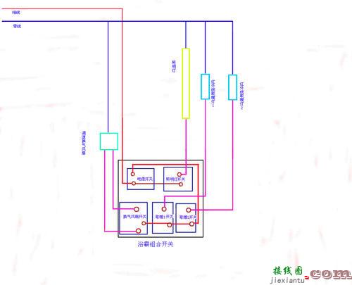 单控开关接线图-照明灯单开关怎么接线  第8张