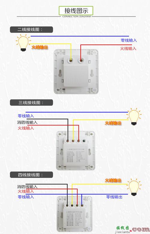 单控开关接线图-照明灯开关怎么接线  第3张