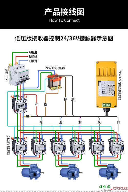 单相电葫芦上下接线图-220v吊机开关接线图  第8张