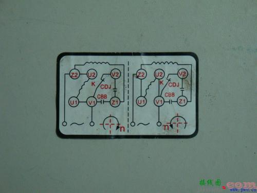 电机三根线怎么接电容-220v正反转实物接线图  第9张