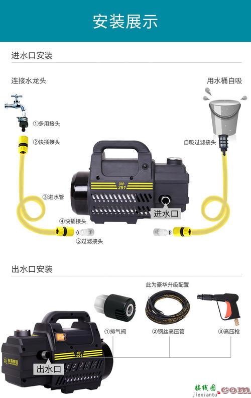 220v双电容电机接线图-220v洗车机开关接线图  第5张