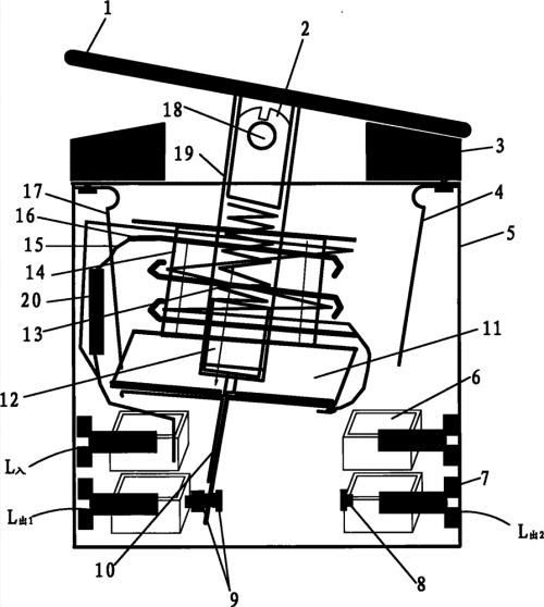 翘板开关弹簧图解-老式手捏开关接线图  第1张
