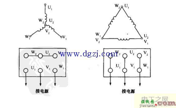 星形接线和三角形接线图_三角形星形接法电路图  第1张