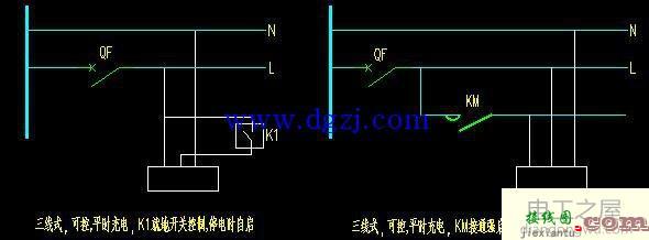 应急照明强启接线图_自带蓄电池应急照明灯接线图  第5张