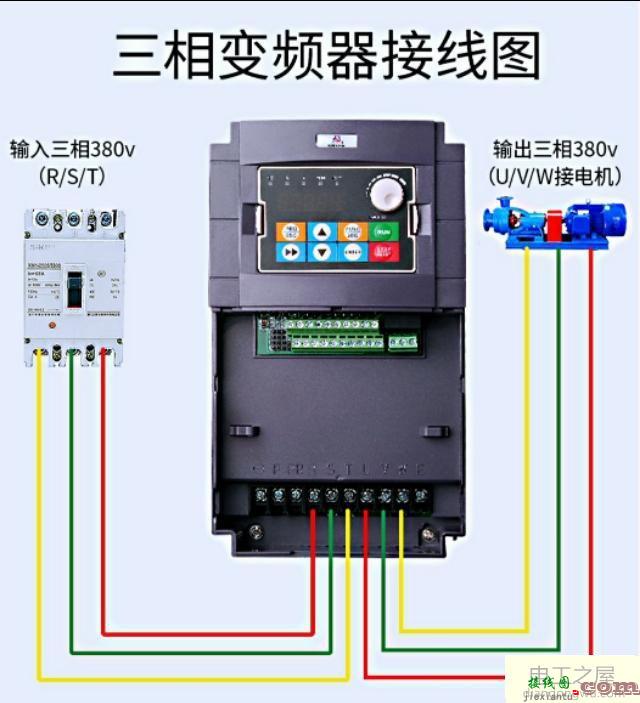 用按钮控制变频器启动停止接线图  第2张