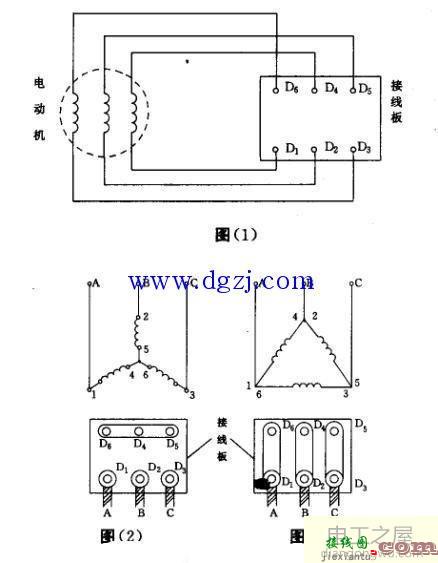 三相异步电机接线图_三相异步电动机接线图  第1张