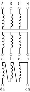 三相直接接地电压互感器接线图  第1张