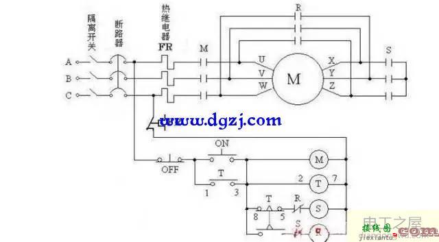 星三角启动原理图_标准星三角启动接线图_星三角启动接线图原理分  第1张