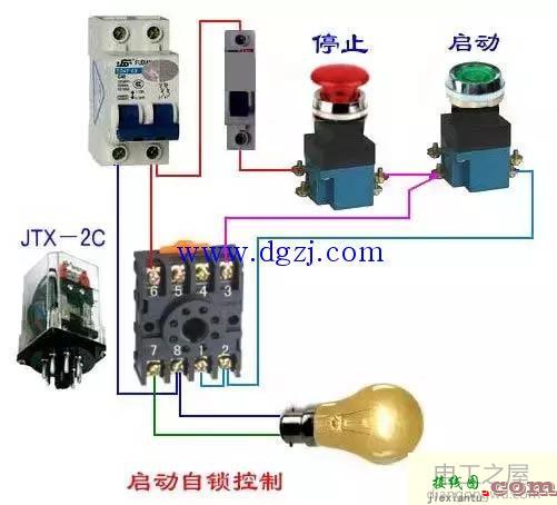 中间继电器选型及中间继电器接线图图解  第4张