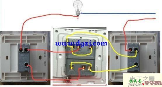 三控开关怎么接线_三位双控开关接线图解_三控开关接线图实物图  第3张