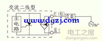 接近开关控制一盏灯接线图  第1张