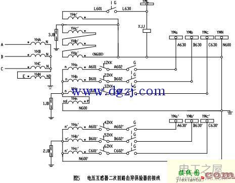 小电流接地系统母线电压互感器接线图  第5张