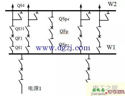 单母线分段接线出线最多多少回路?单母线分段接线图  第1张