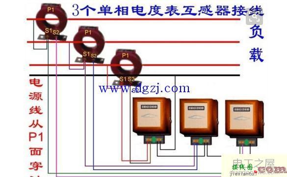 用互感器电表接线图_三相带互感器电表接法  第3张