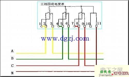 用互感器电表接线图_三相带互感器电表接法  第8张