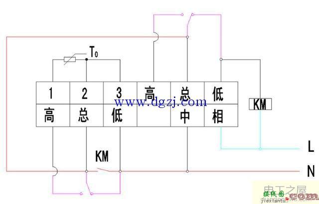 热电偶传感器上下限温度循环控制接线图  第1张