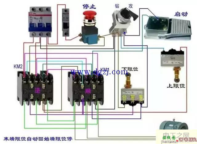 行程开关结构原理图及行程开关接线图  第5张