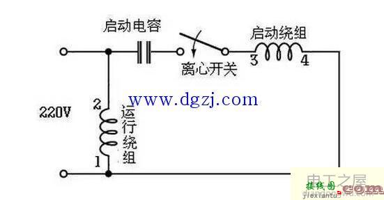 单相电机启动电容接线图  第2张