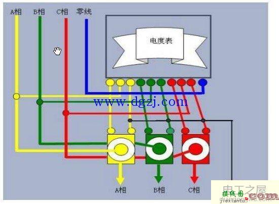 三相四线智能电表接线图  第2张