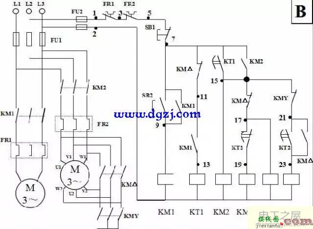 电动机二次起动接线图_电动机二次原理接线图  第10张