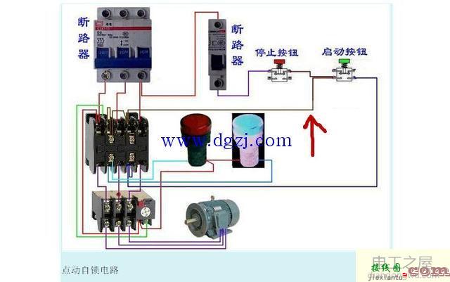 接触器带灯自锁按钮接线图  第4张