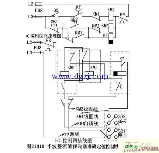 三相异步电动机的制动控制线路接线图  第9张