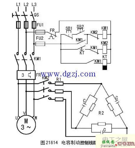三相异步电动机的制动控制线路接线图  第13张