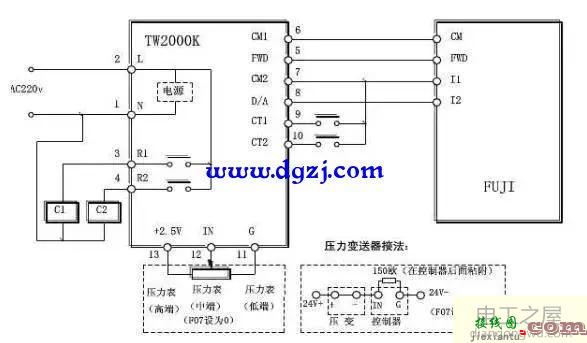 变频器的恒压供水图_恒压供水变频器接线图  第1张