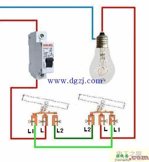 双控三控四控开关接线图解  第4张