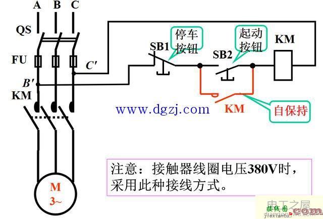 异步电动机的直接起动接线图  第2张