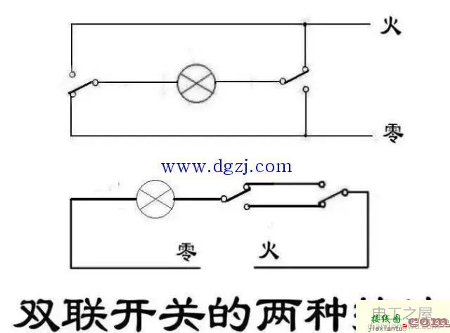 什么是双联开关?双联开关原理和接线图  第3张