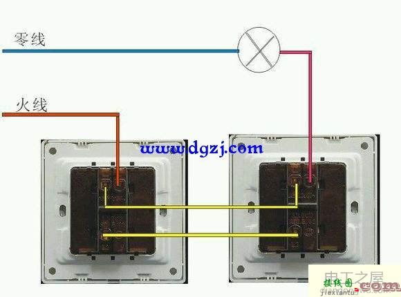 家庭照明电路图接线法_家庭电路控制接线图大全  第2张