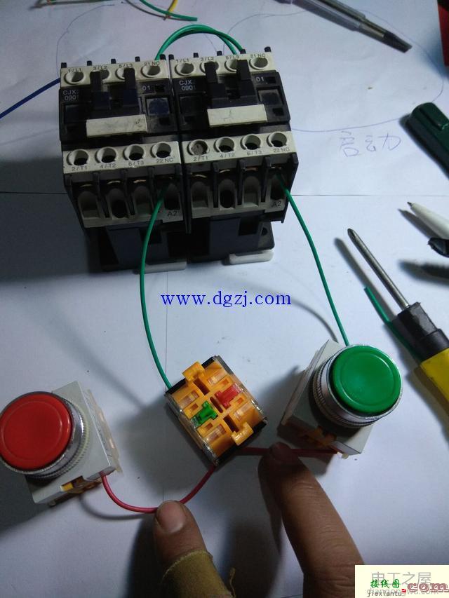 接触器点动自锁和互锁的接线图  第8张