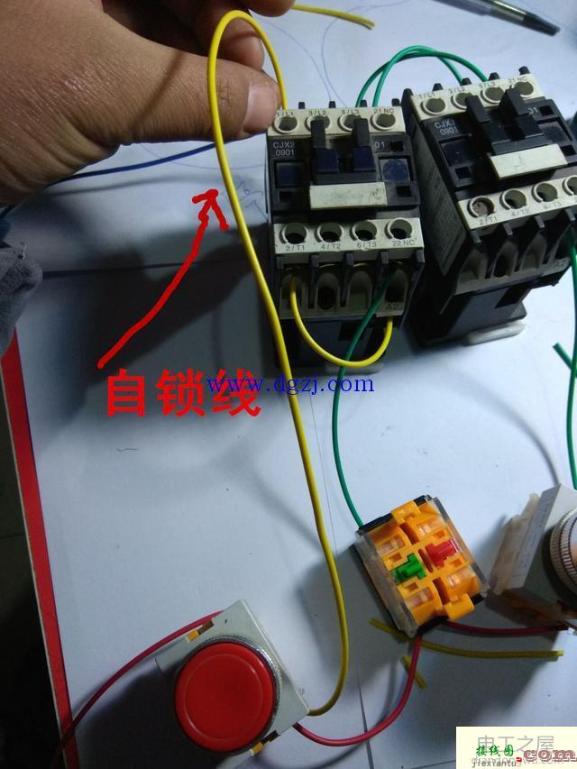 接触器点动自锁和互锁的接线图  第13张