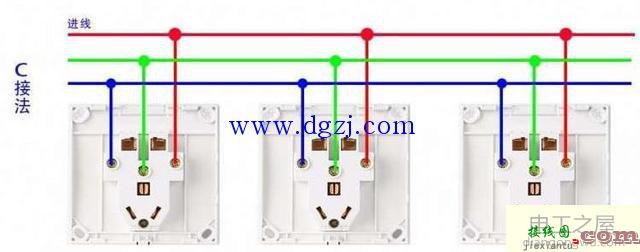 几个插座并排怎么接线?插座并排接线图  第3张