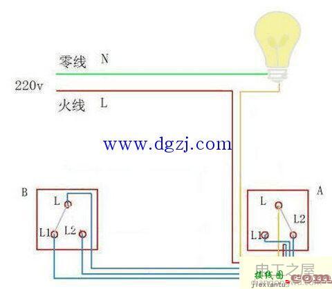 什么是双控开关?双控开关的安装及接线图  第4张